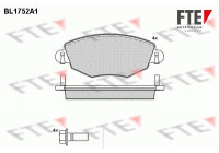 Kit de plaquettes de frein, frein à disque BL1752A1 FTE