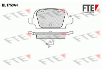 Kit de plaquettes de frein, frein à disque BL1753A4 FTE
