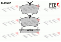 Kit de plaquettes de frein, frein à disque BL1787U2 FTE
