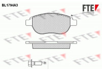 Kit de plaquettes de frein, frein à disque BL1794A3 FTE