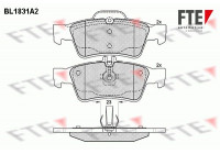 Kit de plaquettes de frein, frein à disque BL1831A2 FTE