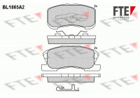 Kit de plaquettes de frein, frein à disque BL1865A2 FTE