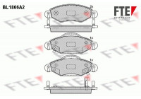 Kit de plaquettes de frein, frein à disque BL1866A2 FTE