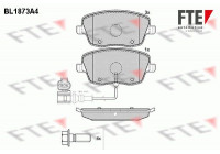 Kit de plaquettes de frein, frein à disque BL1873A4 FTE