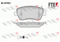 Kit de plaquettes de frein, frein à disque BL1876A3 FTE