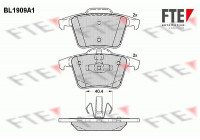 Kit de plaquettes de frein, frein à disque BL1909A1 FTE