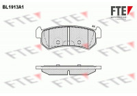 Kit de plaquettes de frein, frein à disque BL1913A1 FTE