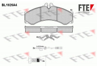 Kit de plaquettes de frein, frein à disque BL1926A4 FTE