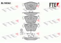 Kit de plaquettes de frein, frein à disque BL1993A2 FTE