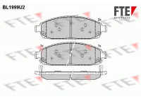 Kit de plaquettes de frein, frein à disque BL1999U2 FTE
