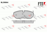 Kit de plaquettes de frein, frein à disque BL2008A4 FTE