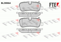 Kit de plaquettes de frein, frein à disque BL2009A4 FTE