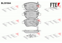 Kit de plaquettes de frein, frein à disque BL2010A4 FTE