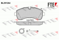 Kit de plaquettes de frein, frein à disque BL2012A4 FTE