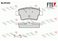 Kit de plaquettes de frein, frein à disque BL2015A3 FTE