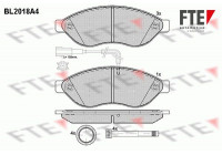 Kit de plaquettes de frein, frein à disque BL2018A4 FTE