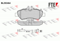 Kit de plaquettes de frein, frein à disque BL2024A4 FTE