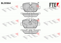 Kit de plaquettes de frein, frein à disque BL2038A4 FTE