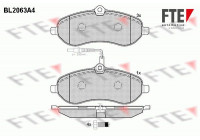 Kit de plaquettes de frein, frein à disque BL2063A4 FTE