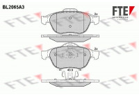 Kit de plaquettes de frein, frein à disque BL2065A3 FTE