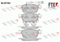 Kit de plaquettes de frein, frein à disque BL2073A2 FTE