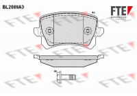 Kit de plaquettes de frein, frein à disque BL2089A3 FTE