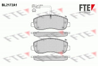 Kit de plaquettes de frein, frein à disque BL2172A1 FTE