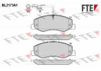 Kit de plaquettes de frein, frein à disque BL2173A1 FTE