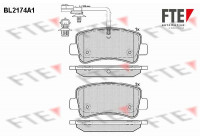 Kit de plaquettes de frein, frein à disque BL2174A1 FTE