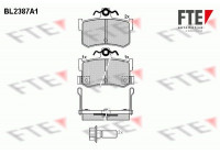 Kit de plaquettes de frein, frein à disque BL2387A1 FTE