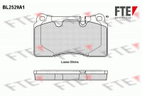 Kit de plaquettes de frein, frein à disque BL2529A1 FTE