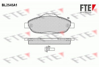 Kit de plaquettes de frein, frein à disque BL2545A1 FTE