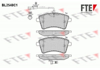Kit de plaquettes de frein, frein à disque BL2548C1 FTE