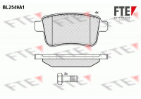 Kit de plaquettes de frein, frein à disque BL2549A1 FTE