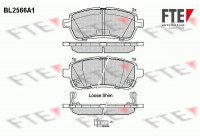 Kit de plaquettes de frein, frein à disque BL2566A1 FTE