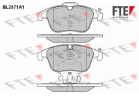 Kit de plaquettes de frein, frein à disque BL2571A1 FTE