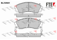 Kit de plaquettes de frein, frein à disque BL2589A1 FTE