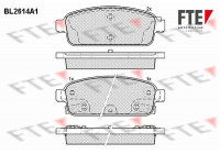 Kit de plaquettes de frein, frein à disque BL2614A1 FTE