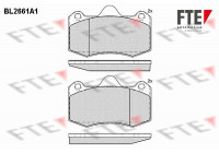 Kit de plaquettes de frein, frein à disque BL2661A1 FTE