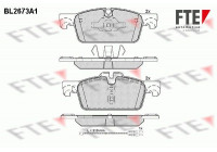 Kit de plaquettes de frein, frein à disque BL2673A1 FTE