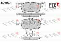 Kit de plaquettes de frein, frein à disque BL2713A1 FTE