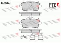 Kit de plaquettes de frein, frein à disque BL2720A1 FTE