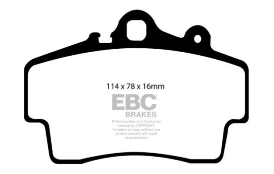 Kit de plaquettes de frein, frein à disque Bluestuff DP51207NDX EBC, Image 5