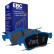 Kit de plaquettes de frein, frein à disque Bluestuff DP51749NDX EBC, Vignette 7