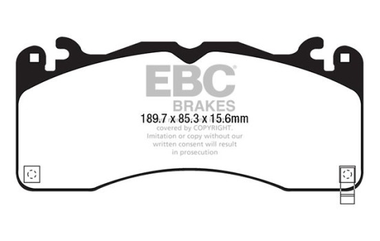 Kit de plaquettes de frein, frein à disque Bluestuff DP53040NDX EBC, Image 5