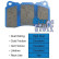 Kit de plaquettes de frein, frein à disque Bluestuff DP5821NDX EBC, Vignette 3