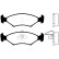Kit de plaquettes de frein, frein à disque BP-4527 Kavo parts