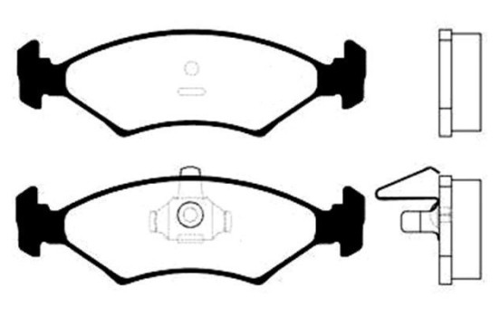 Kit de plaquettes de frein, frein à disque BP-4527 Kavo parts, Image 2