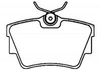 Kit de plaquettes de frein, frein à disque BP-6580 Kavo parts