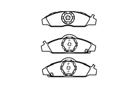 Kit de plaquettes de frein, frein à disque BP-7505 Kavo parts, Image 2